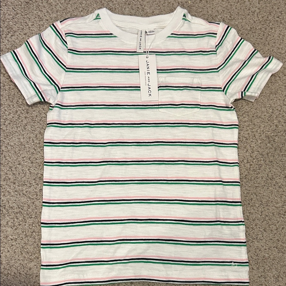 NWT Janie & Jack Striped T Shirt, 7